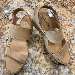 Pedro Garcia Francy Wedge Sandals - Size 9/39